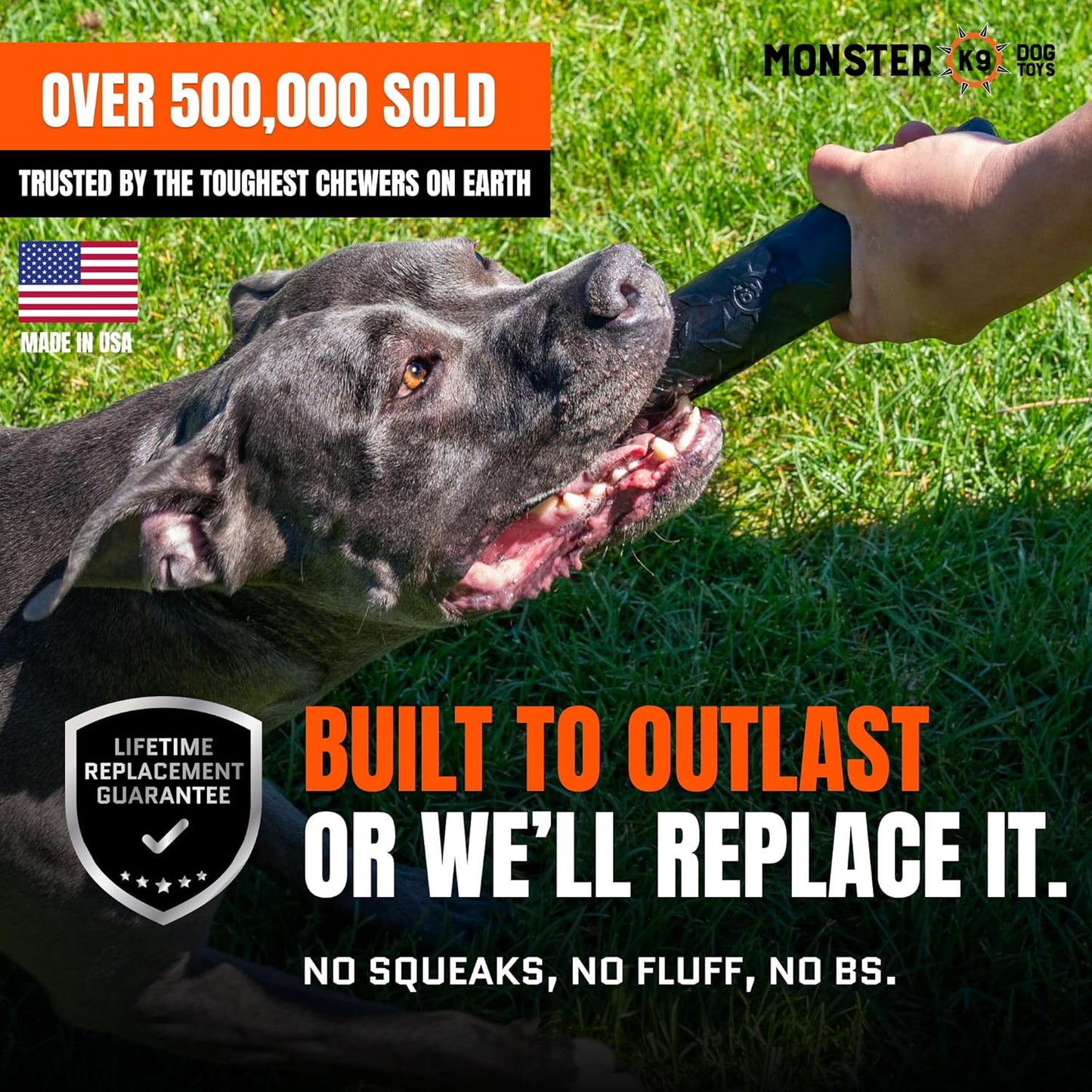 Monster K9 Chew Stick for Aggressive Chewers – Ultra Durable & Lifetime Guarantee