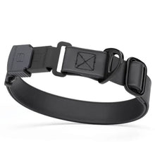 DOGLINE - Biothane Waterproof Dog Collar with Herm Sprenger Stainless Steel Quick Release Buckle Pet Collars & Harnesses Dogline 12"-19"L x 3/4"W Black Stainless Steel