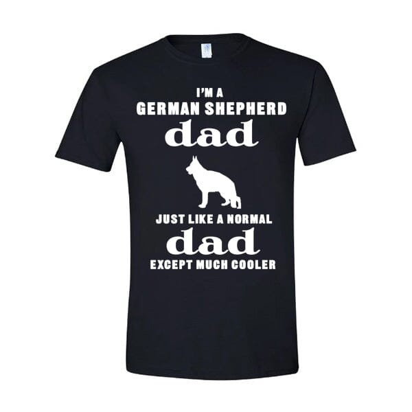 GSS - Cooler German Shepherd Dad T-Shirts German Shepherd Shop Gildan Men's Crewneck Black S