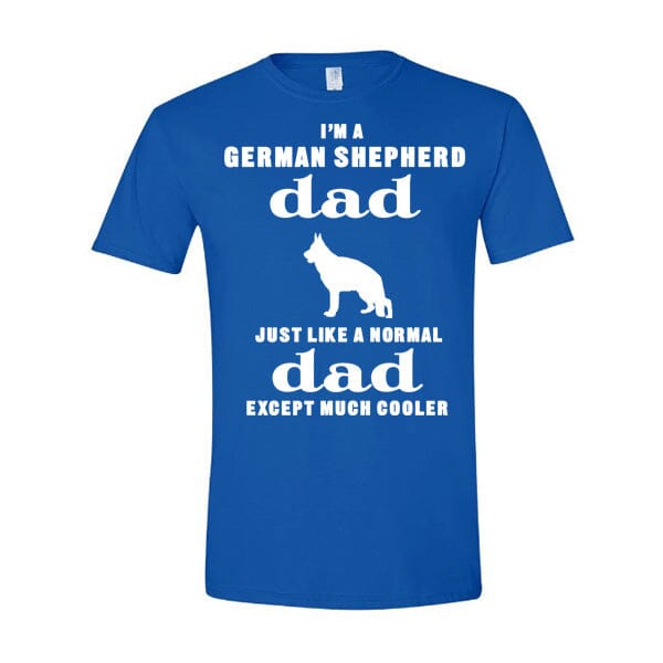 GSS - Cooler German Shepherd Dad T-Shirts German Shepherd Shop Gildan Men's Crewneck Royal Blue S