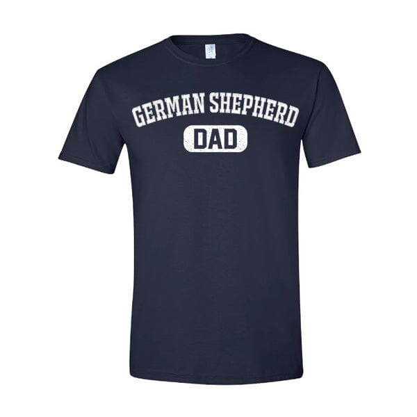 GSS - German Shepherd Dad Merch T-Shirt German Shepherd Shop Gildan Men's Crewneck Navy S