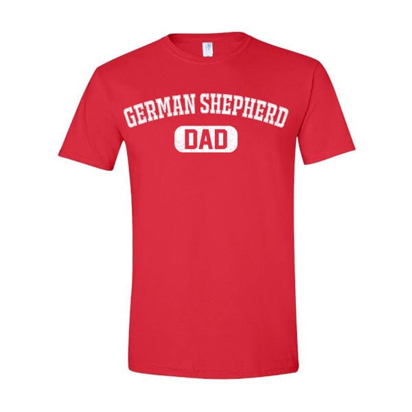 GSS - German Shepherd Dad Merch T-Shirt German Shepherd Shop Gildan Men's Crewneck Red S