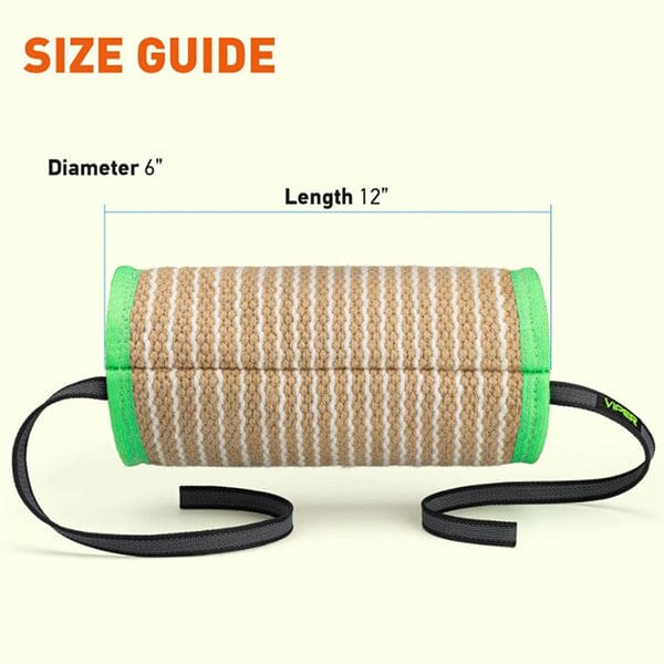 VIPER - Jute Cylinder Bite Roll Pet Training Aids Viper