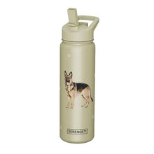 E&S - German Shepherd Stainless Steel Water Bottle 24 Oz SERENGETI in , durable for dogs