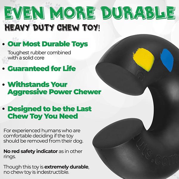 GOUGHNUTS - Virtually Indestructible Ring For Aggressive Power Chewers - Lifetime Guarantee in , durable Dog Toys for dogs