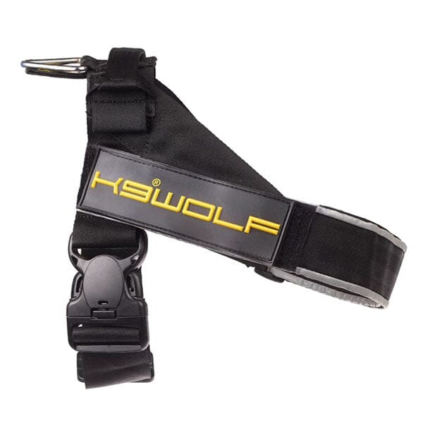K9 EVOLUTION - Belt Harness Black in Medium (23-29 in), durable Pet Collars & Harnesses for dogs