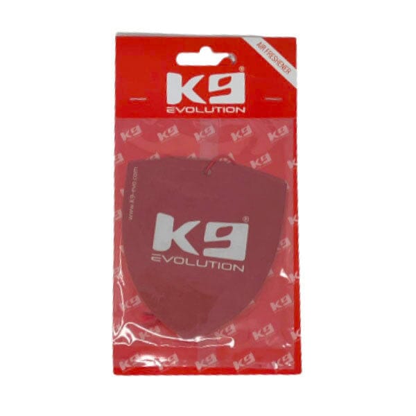 K9 EVOLUTION - K9 Air Freshener in Red K9 Shield, durable for dogs