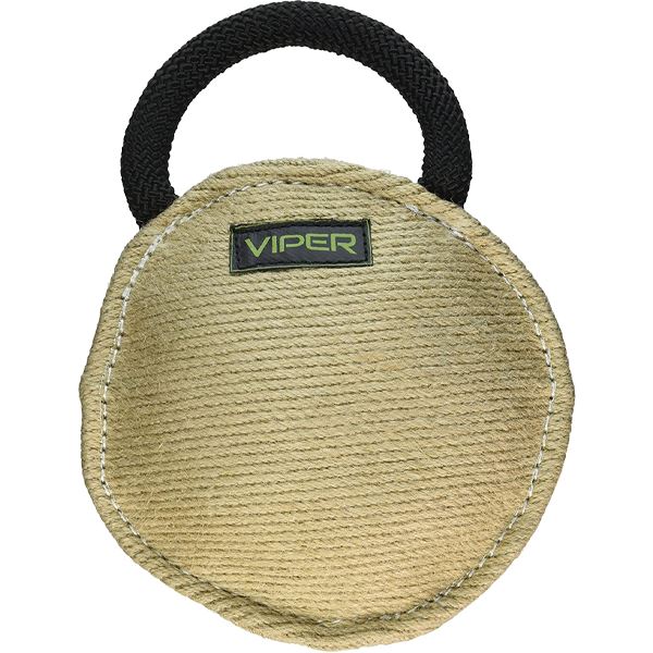 Viper Dog Bite Pillow Tug Toy - Jute Or Synthetic Linen Cylinder For Training