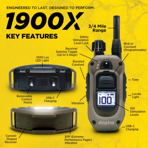 DOGTRA - 1900X 2-DOG UNIT