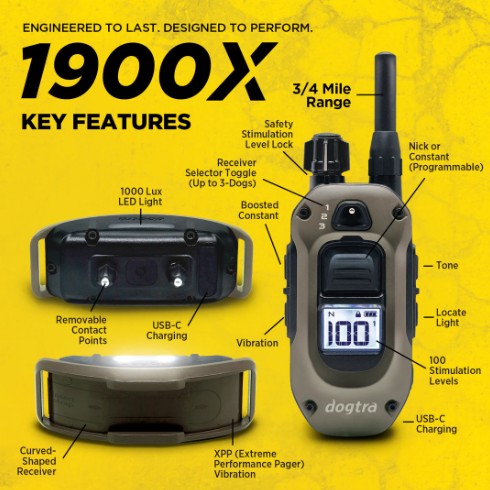 DOGTRA - 1900X 1-Dog Unit