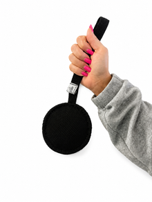 DOGTECH 4" Synthetic Flat Disk Dog Tug with Handle