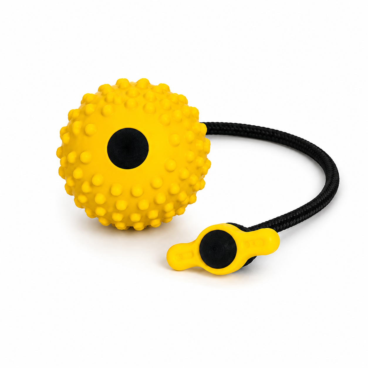 Elite K9 Working Ball with T-Tug Handle – Reward Ball for Drive Building