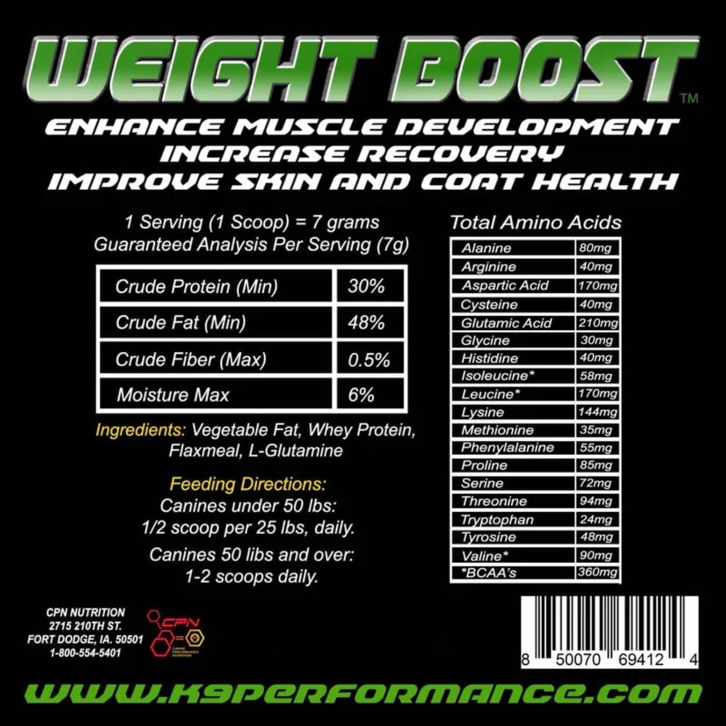 CPN Weight Boost – Weight Gainer for Dogs, Muscle & Energy Support