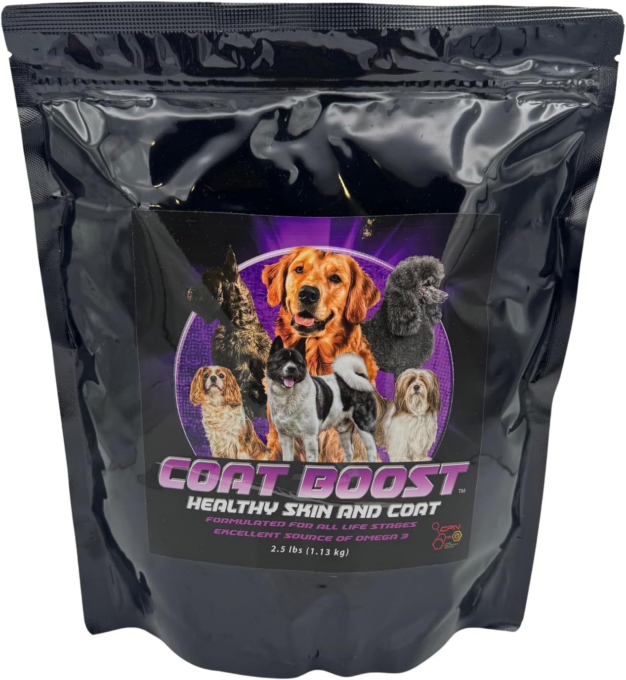 CPN Coat Boost Skin & Coat Supplement for Dogs (Omega-3, Biotin & Immune Support)