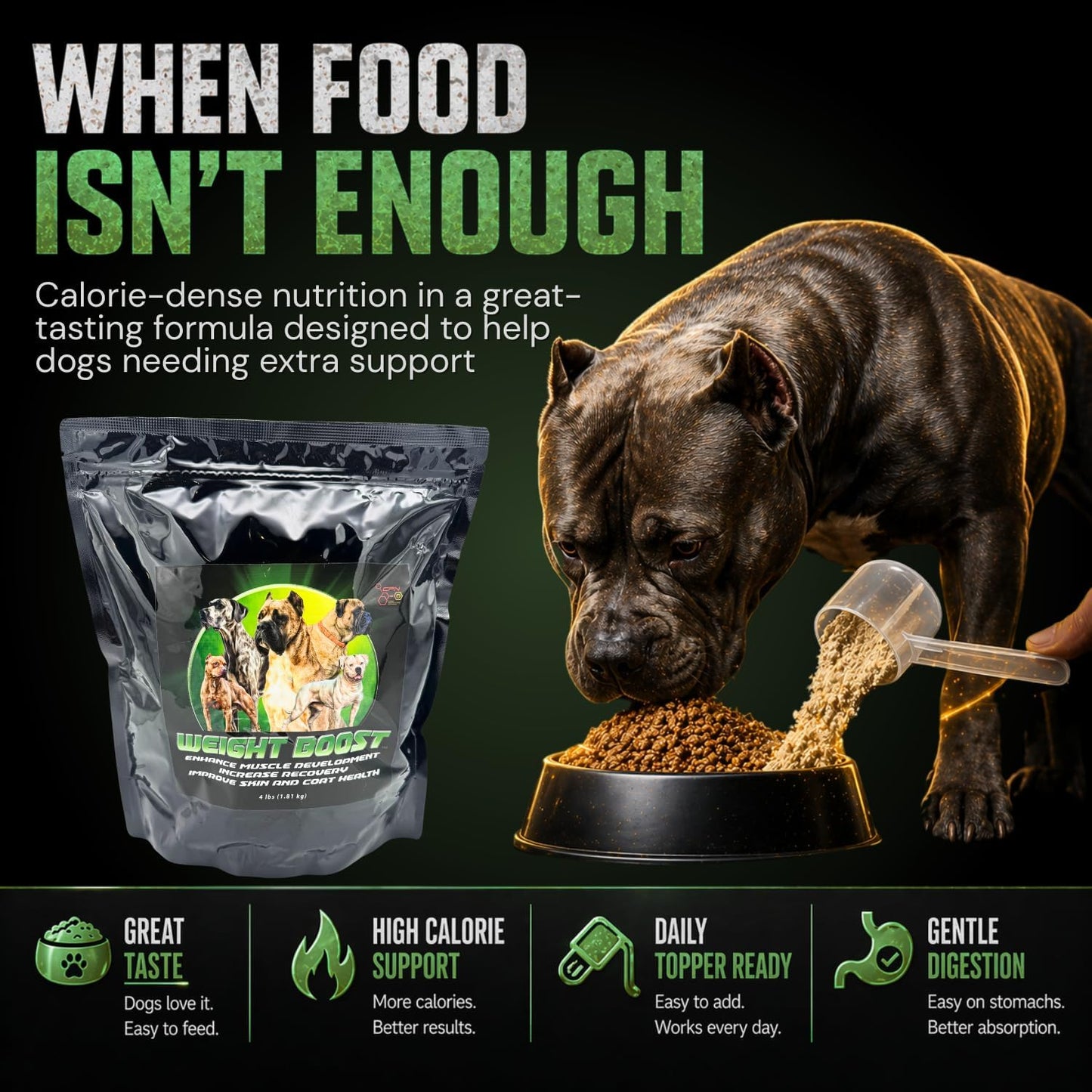 CPN Weight Boost – Weight Gainer for Dogs, Muscle & Energy Support