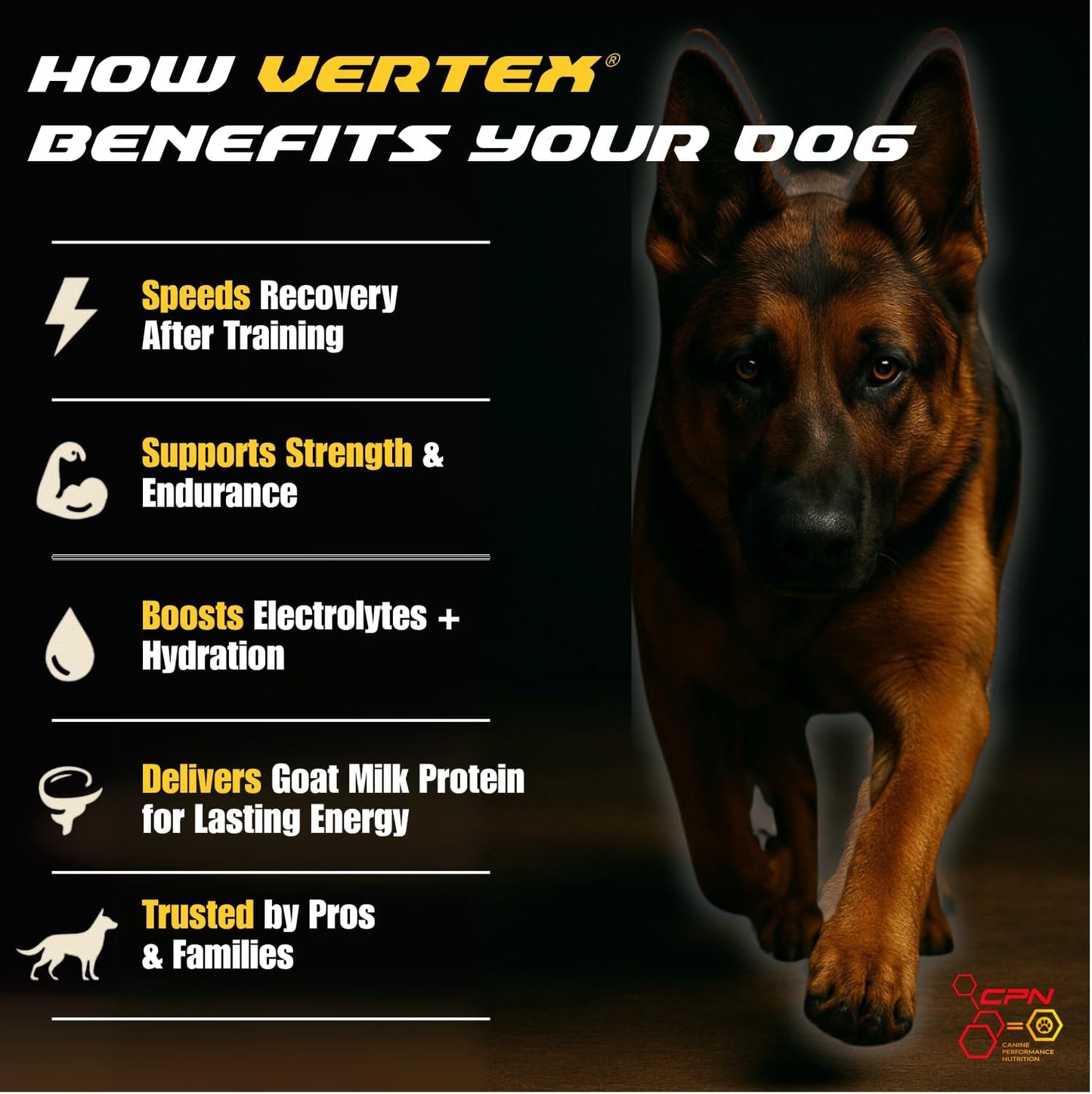 CPN Vertex Joint Health Supplement for Dogs – Muscle, Recovery & Joint Support