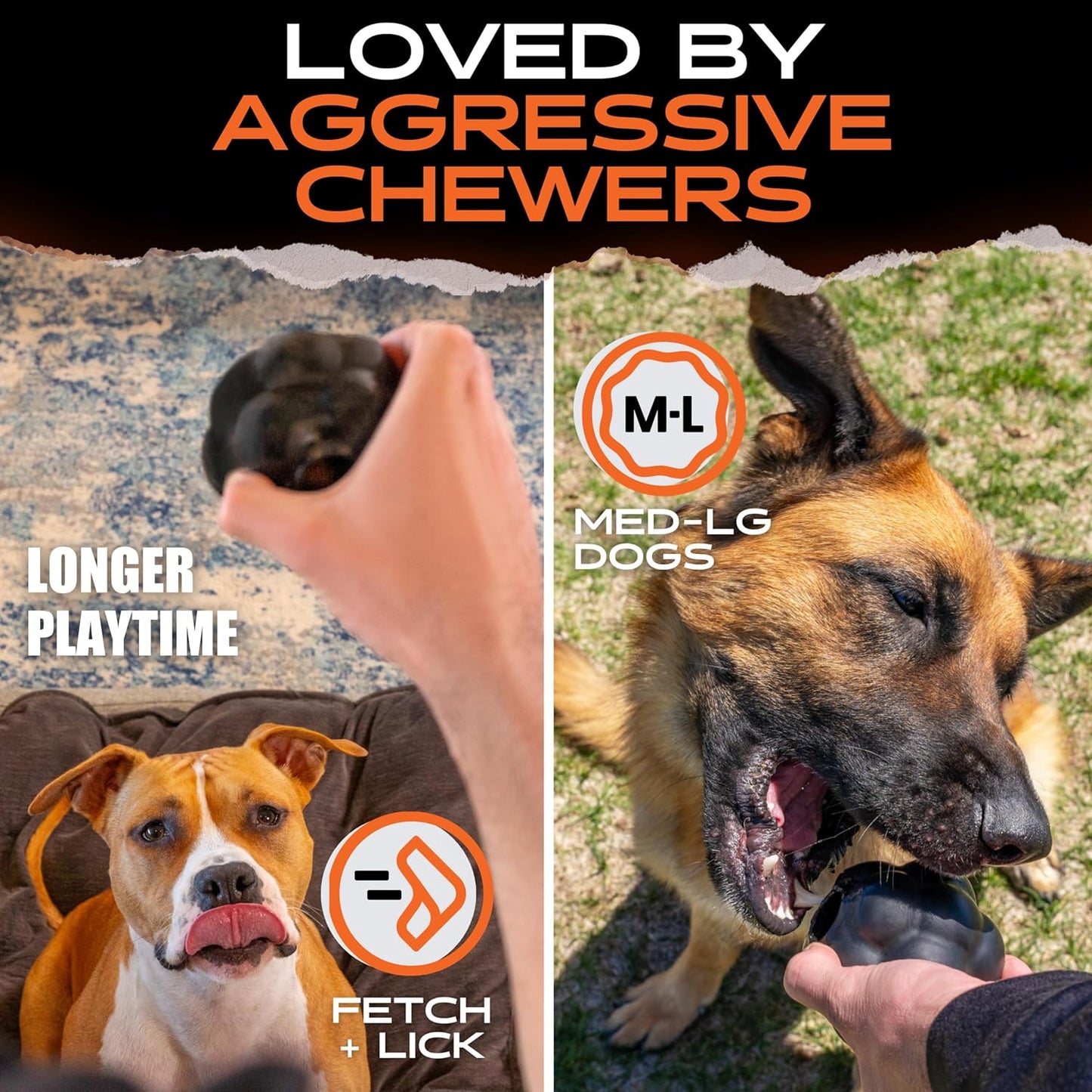 MONSTER K9 - Indestructible Rumble Ball - Guaranteed For Life