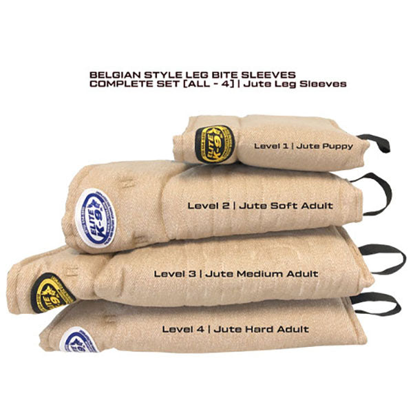 Elite K9 Belgian Style Leg Bite Sleeve – Jute or Synthetic Protection Training Sleeve