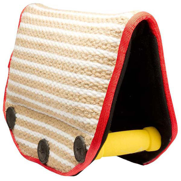 FDT - Jute Bite Builder for Puppies & Young Dogs – 3 Handle Grip Training Tool