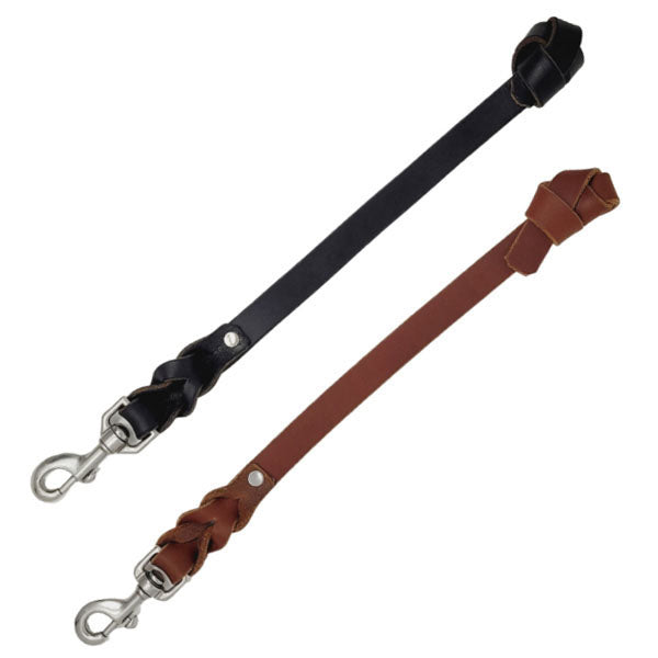 GSS - 12" Leather Pull Tab with Stainless-Steel Clasp
