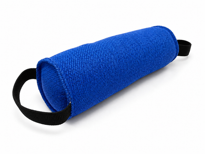 DOGTECH – 12" x 4.25" Synthetic Cylinder Dog Tug with 2 Handles