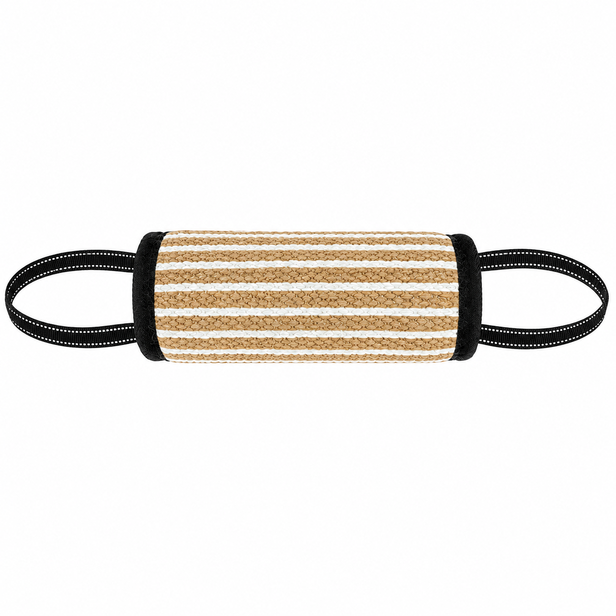 GSS 12" x 3.75" Jute Barrel Bite Roll with 2 Handles