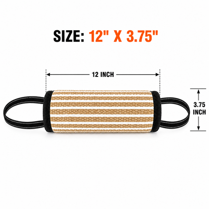 GSS 12" x 3.75" Jute Barrel Bite Roll with 2 Handles