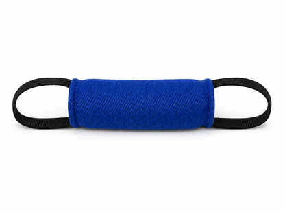 DOGTECH Small 8" x 2.75" Synthetic Cylinder Dog Tug with 2 Handles