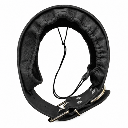 DOGTECH Leather Prong Collar Cover with Sidewalls & Velcro Straps