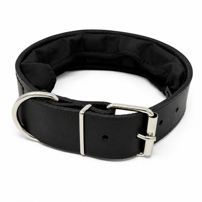 DOGTECH Leather Prong Collar Cover with Sidewalls & Velcro Straps