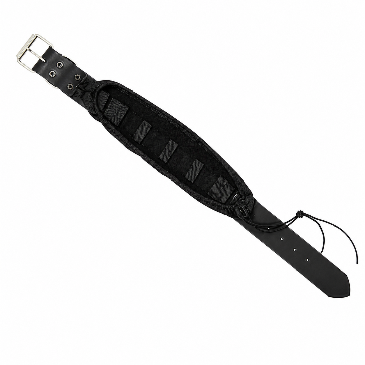 DOGTECH Leather Prong Collar Cover with Sidewalls & Velcro Straps