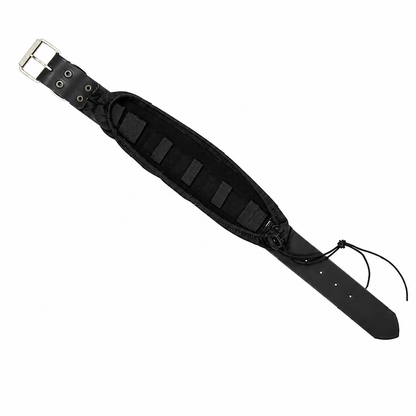 DOGTECH Leather Prong Collar Cover with Sidewalls & Velcro Straps