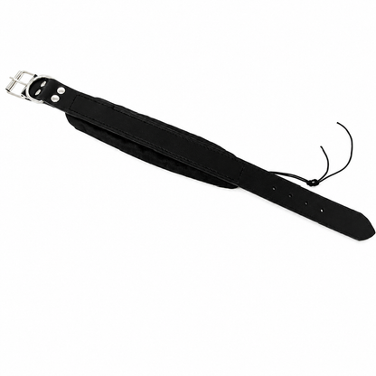 DOGTECH Leather Prong Collar Cover with Sidewalls & Velcro Straps