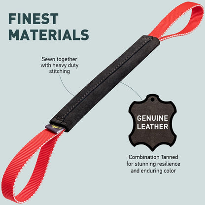 VIPER - 10" Firm Leather Pocket Tug with Two Handles
