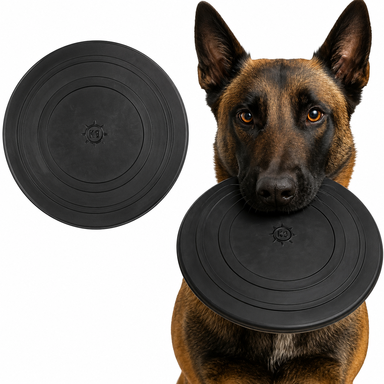 MONSTER K9 Flying Disc for Aggressive Chewers – Indestructible, Ultra Durable Natural Rubber & Lifetime Guarantee
