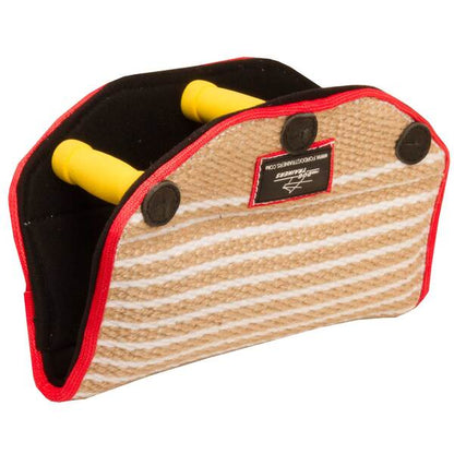 FDT - Jute Bite Builder for Puppies & Young Dogs – 3 Handle Grip Training Tool