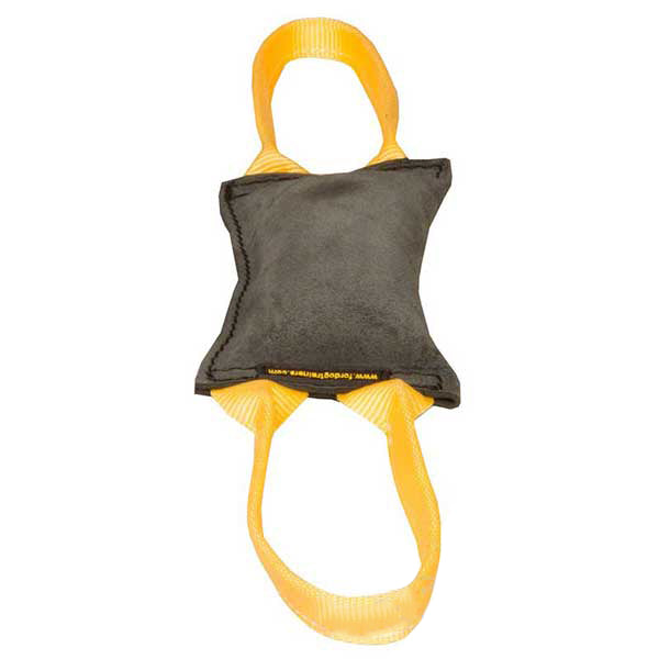 FOR DOG TRAINERS - 'Firm Bite' Leather Tug for Young Dog Training in , durable for dogs