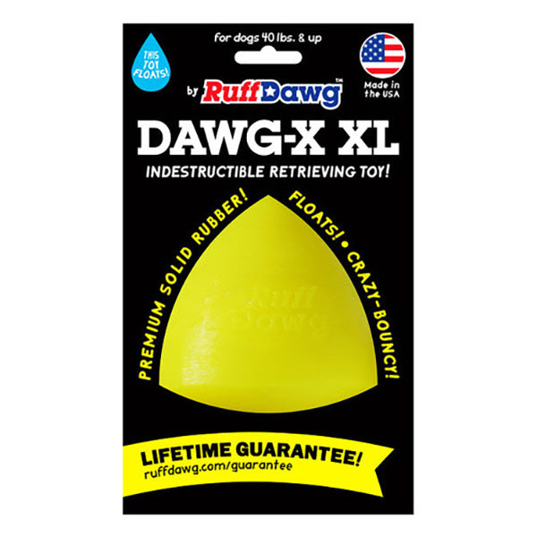 RUFF DAWG - Dawg-X Indestructible Rubber Floating Retrieving Toy - Guaranteed For Life