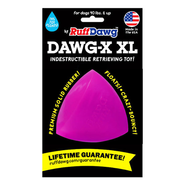 RUFF DAWG - Dawg-X Indestructible Rubber Floating Retrieving Toy - Guaranteed For Life