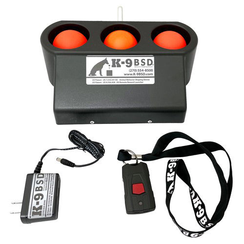 K-9 BSD 3 Ball Launcher – Remote Ball Reward Launcher for Dogs