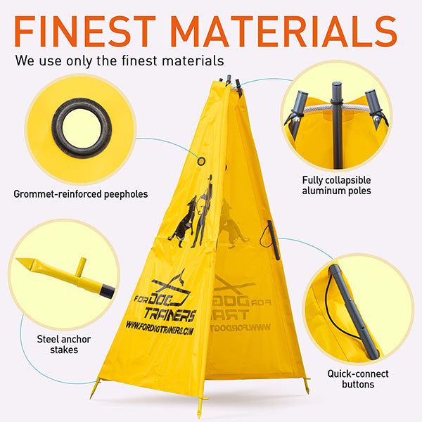 FDT 7ft High Quality IGP Blind for Dogs – Professional Training Blind with Carry Bag