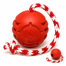 USA-K9 Stars & Stripes Chew Toy for Dogs – Ultra Durable Rubber, Reward, Tug & Retrieving Toy