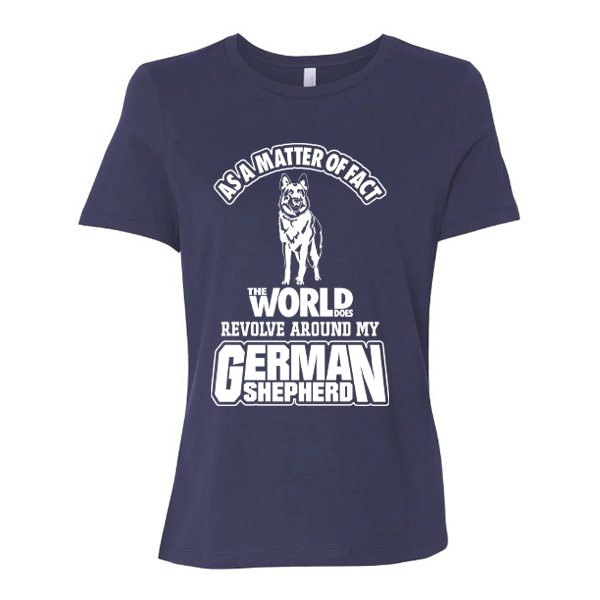 GSS - The World Does Revolve Around My German Shepherd T-Shirts