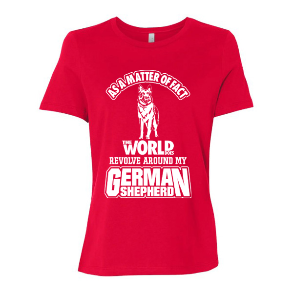 GSS - The World Does Revolve Around My German Shepherd T-Shirts