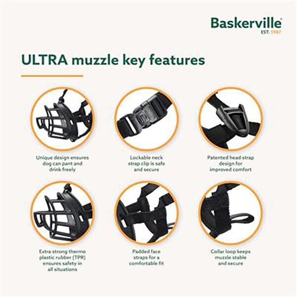 BASKERVILLE - Ultra Muzzle Pet Muzzles Baskerville 