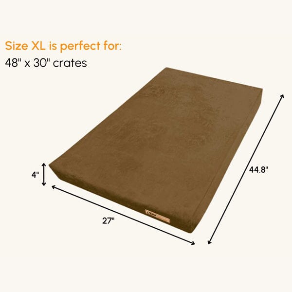 BIG BARKER - 4" Orthopedic Crate Bed Animals & Pet Supplies Barker Beds X-Large - 44.8" x 27" x 4" Khaki 