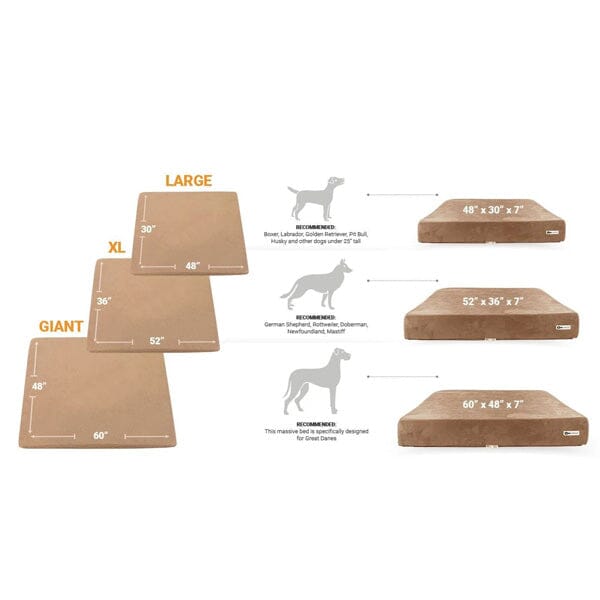 BIG BARKER - 7" Orthopedic Dog Bed Animals & Pet Supplies German Shepherd Shop 