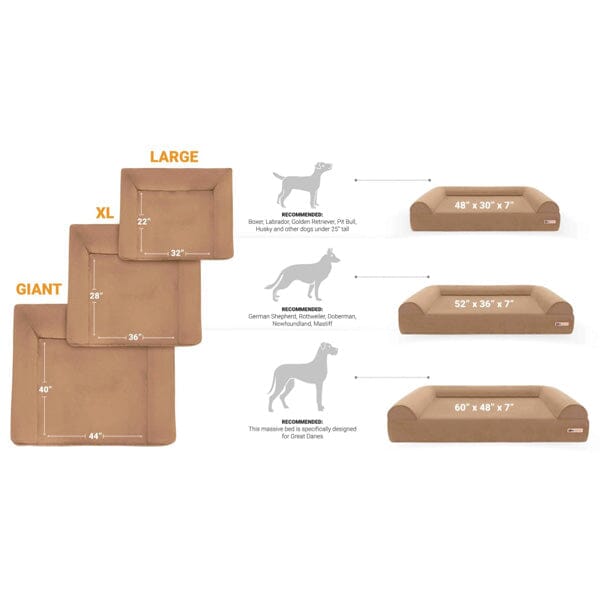 BIG BARKER - 7" Orthopedic Dog Bed Animals & Pet Supplies German Shepherd Shop 