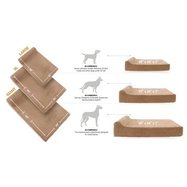BIG BARKER - 7" Orthopedic Dog Bed Animals & Pet Supplies German Shepherd Shop 