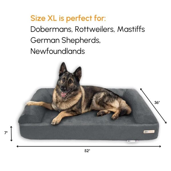 BIG BARKER - 7" Orthopedic Dog Bed Animals & Pet Supplies German Shepherd Shop 